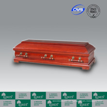 CasketBest vendendo estilo europeu caixão do Funeral de madeira barato caixão Casket_China fabrica